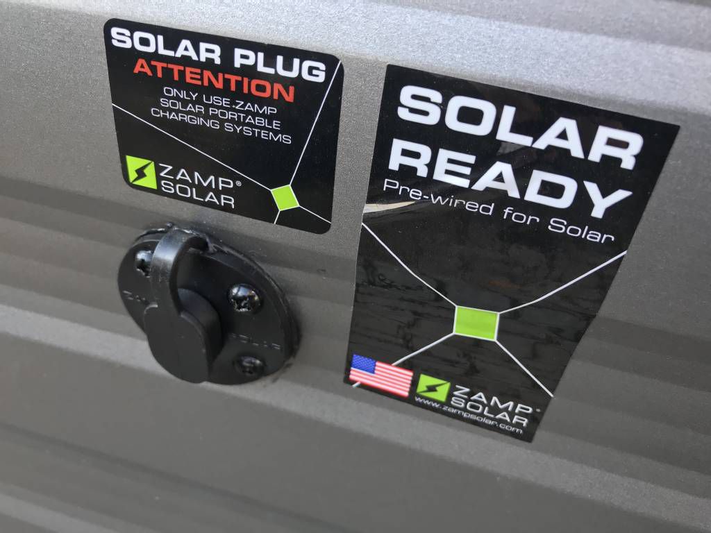 Solar Ready Port on RV Zamp Solar Branded